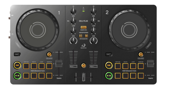 AlphaTheta DDJ-FLX2 beginner DJ controller