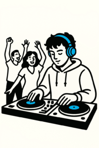 How to get the crowd moving as a DJ illustration